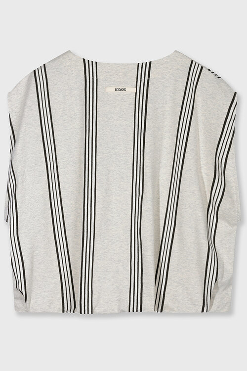 10Days Soft White Melee balloon top stripes