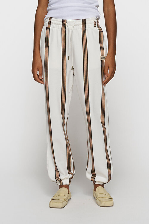 10Days Ecru mid jogger stripes