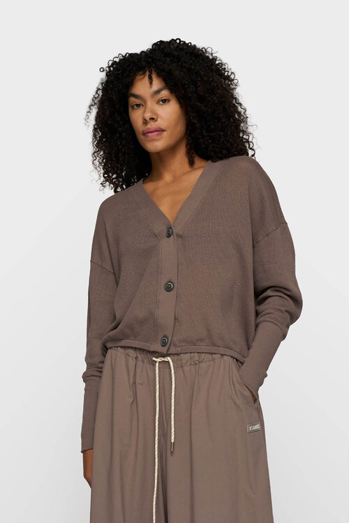 10Days moonrock v-neck cardigan mesh