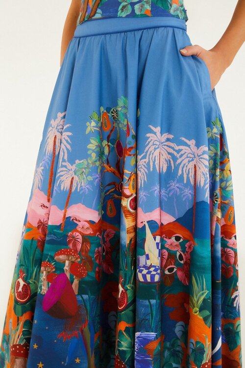 Farm Rio Diverse kleuren Midi Skirt