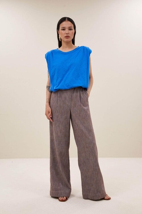 By Bar Bruine Benji Melange Stripe Pants