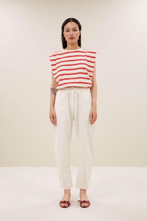 By Bar Rode Diede Stripe Top
