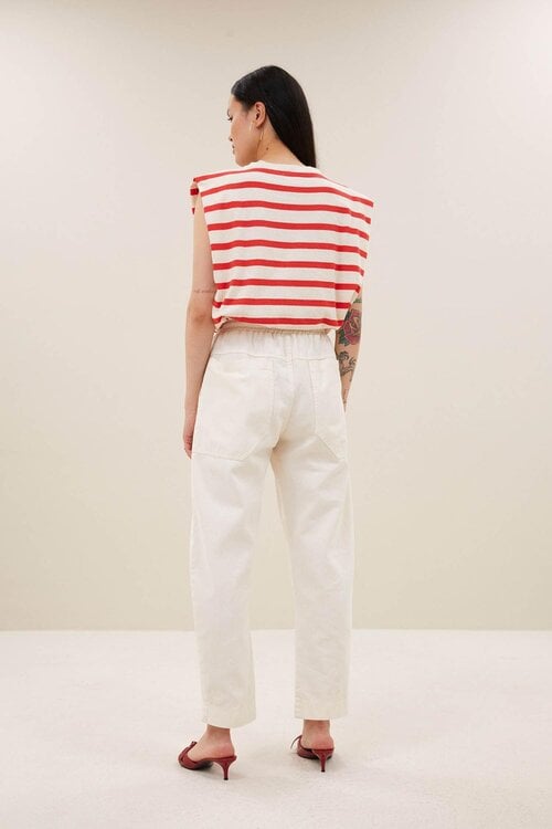 By Bar Rode Diede Stripe Top