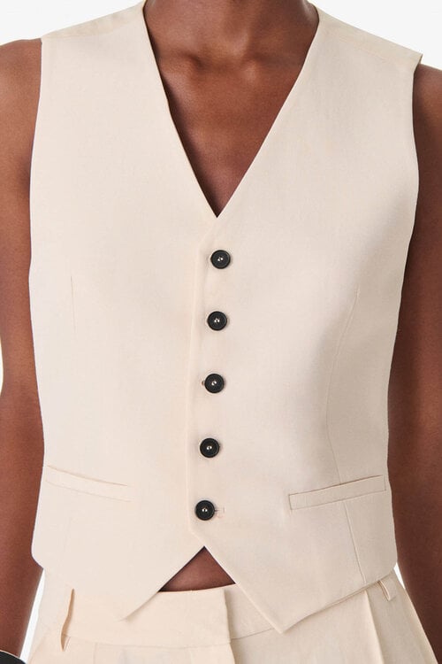 IRO Creme Gilet