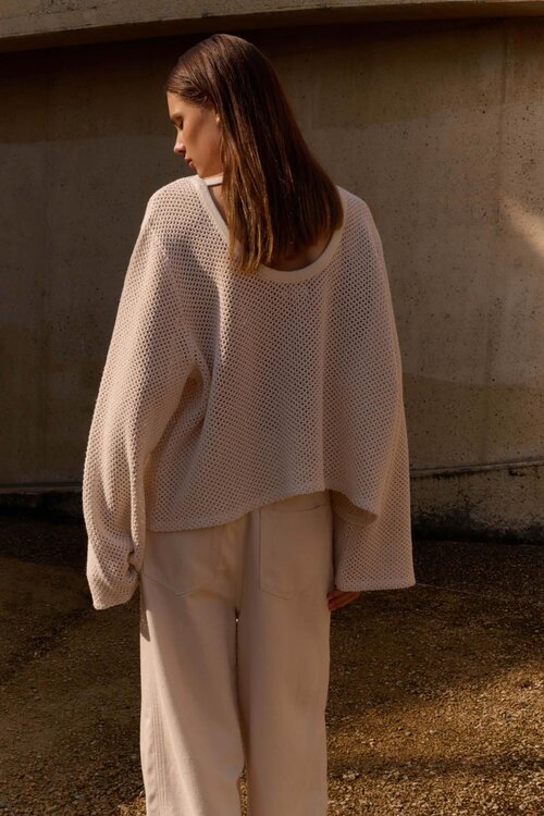 Club L'avenir Ecru Sweater Oriana