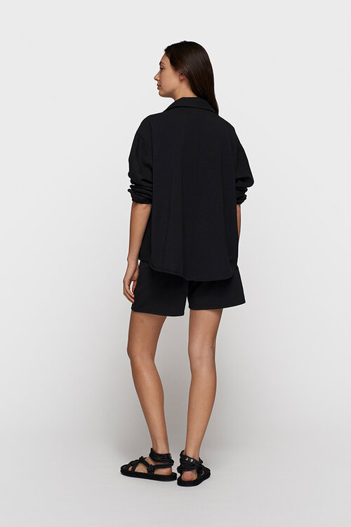 10Days Black linen shirt