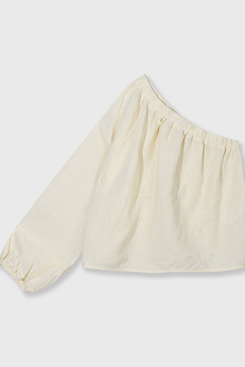 10Days Vanilla one shoulder top linen