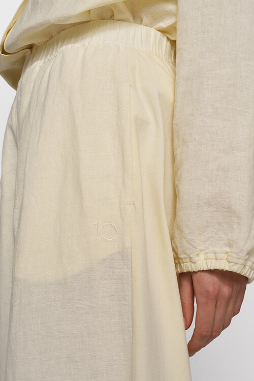 10Days Vanilla flowy pants linen