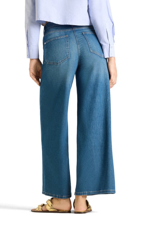 Cambio Indigo Baggy Wide leg Jeans
