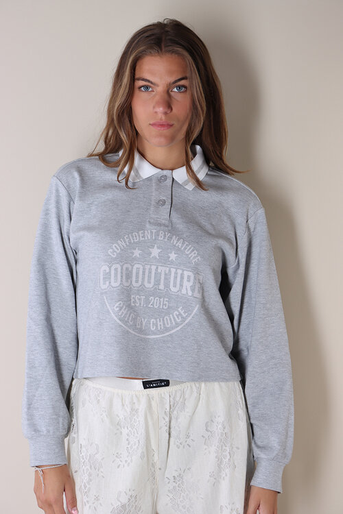 Co'couture Grijs Dengi Polo Sweat