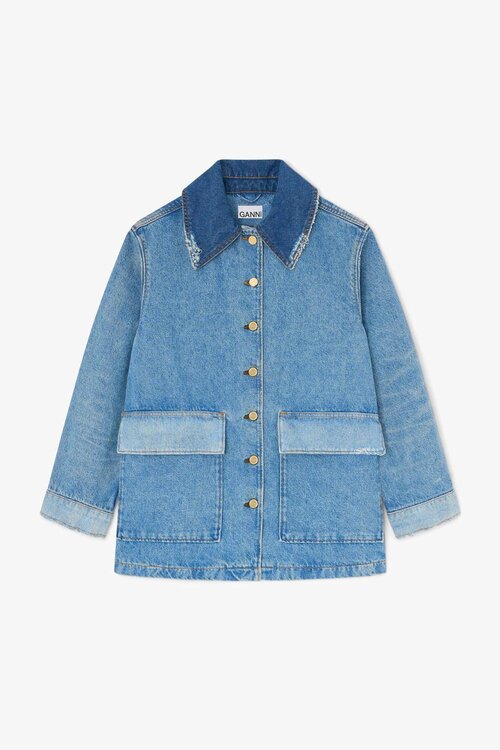 Ganni Indigo Denim Jacket