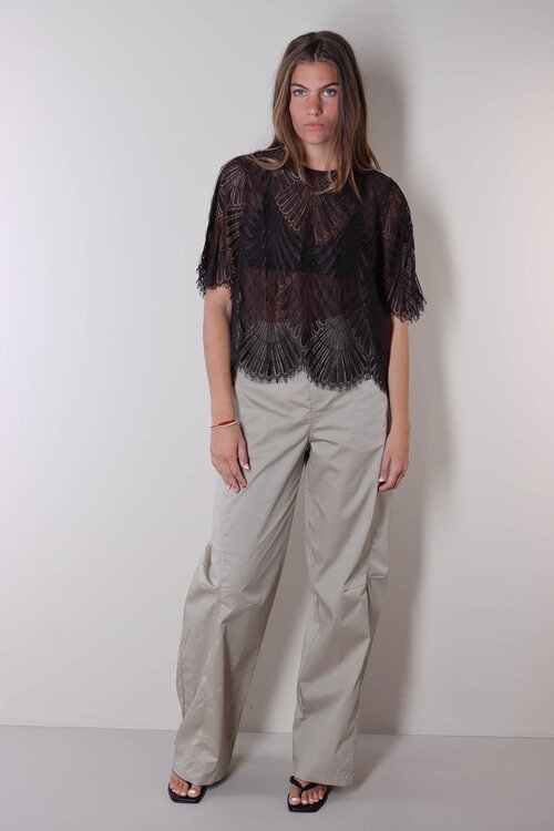 Co'couture Bruine Leti Lace Blouse