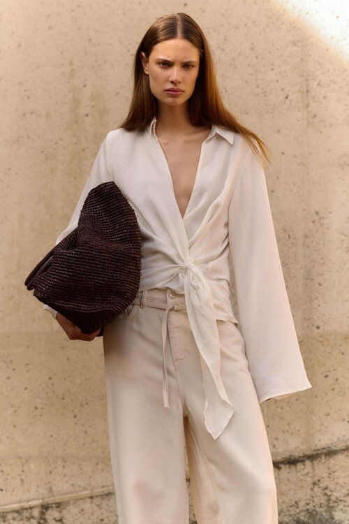 Club L'avenir Off White Blouse Cedar