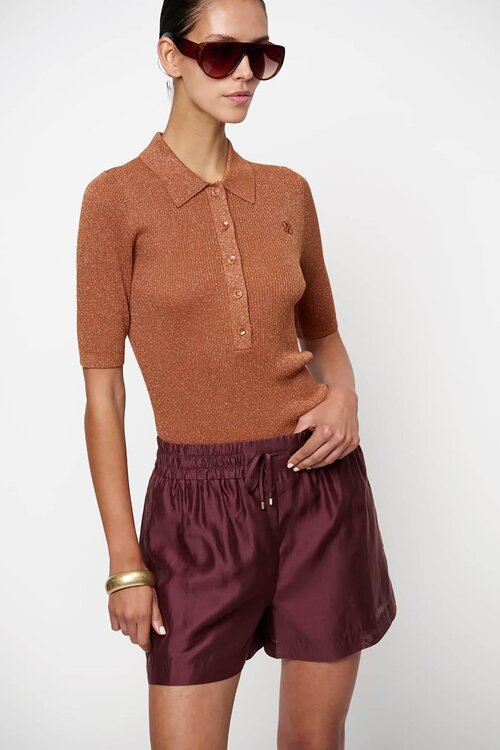 Dante 6 Bordeaux Quentyn relaxed fit shorts