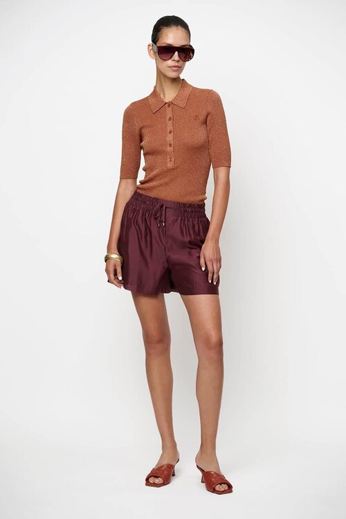 Dante 6 Bordeaux Quentyn relaxed fit shorts