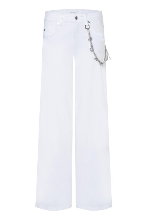 Cambio Witte Baggy Jeans