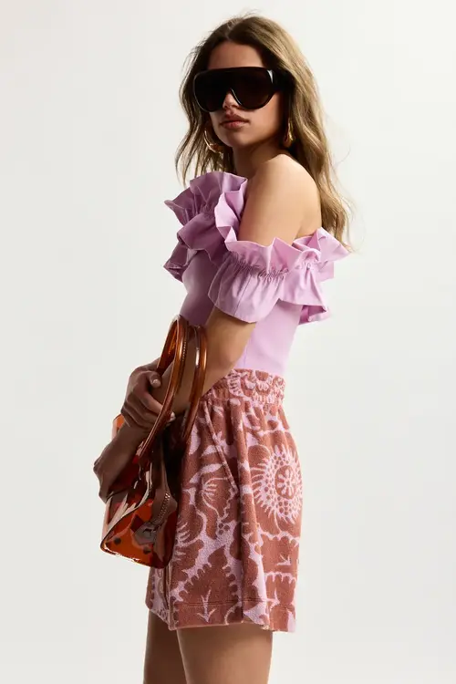 Essentiel Antwerp Roze en bruine short