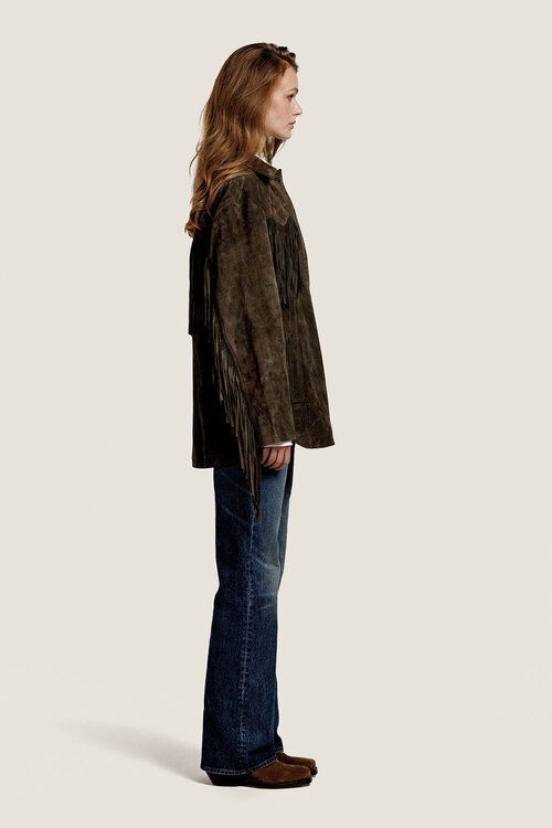 Alter Ego Kaki Suede Jas