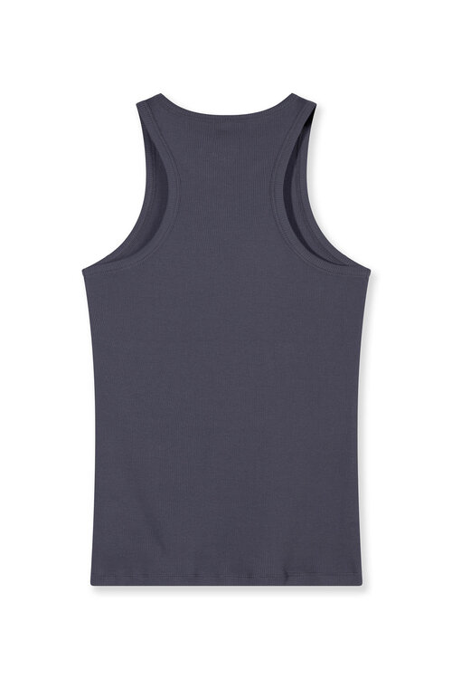 10Days tank top rib staal blauw