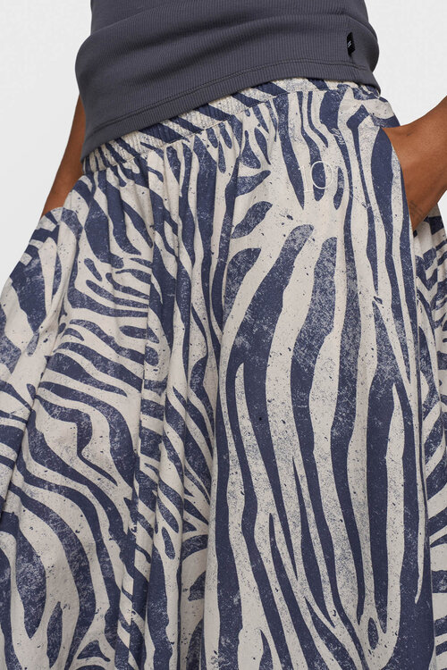10Days wide skirt zebra voile