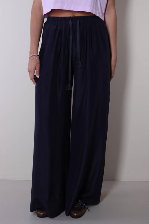 Forte_Forte Donkerblauwe Pantalon