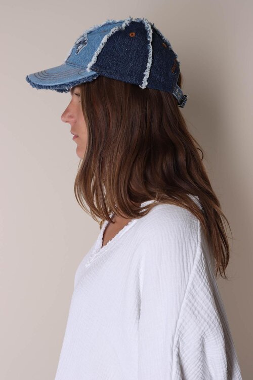 Ganni Indigo Cap