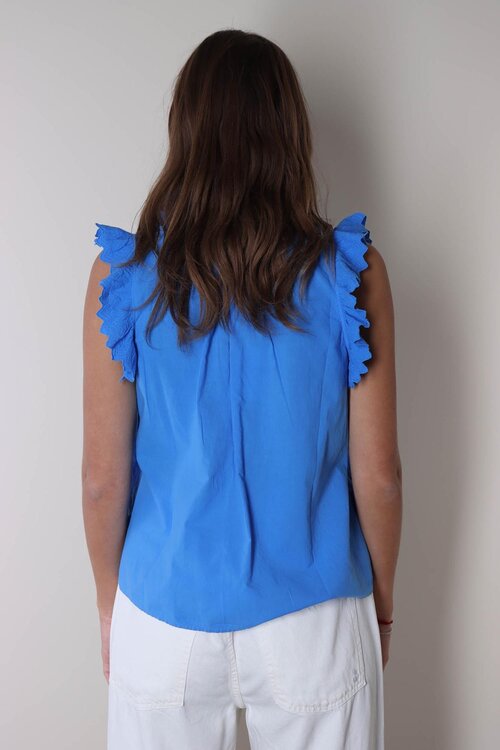 Xirena Blauw Blouse