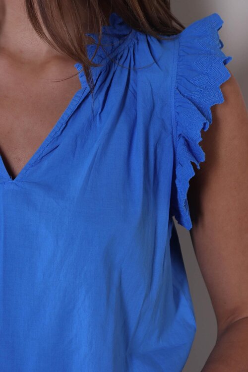 Xirena Blauw Blouse