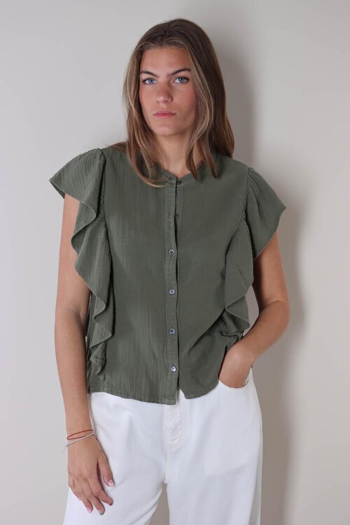 Xirena Kaki Blouse