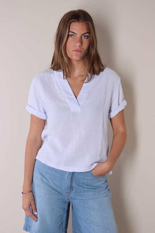 Xirena Blue Blouse