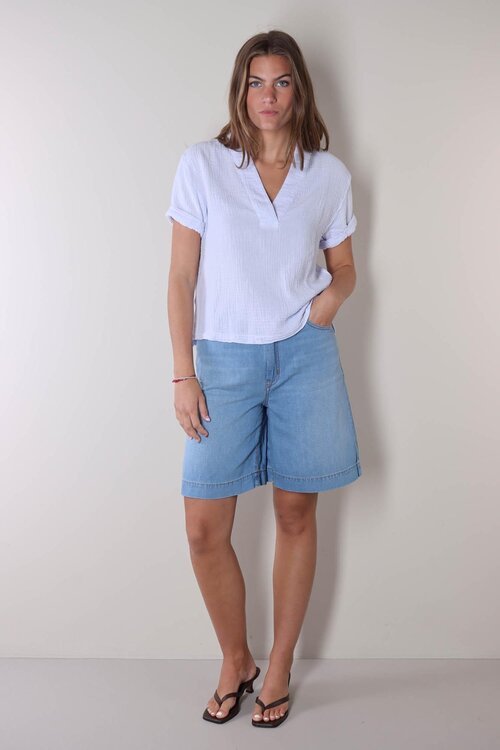 Xirena Blue Blouse