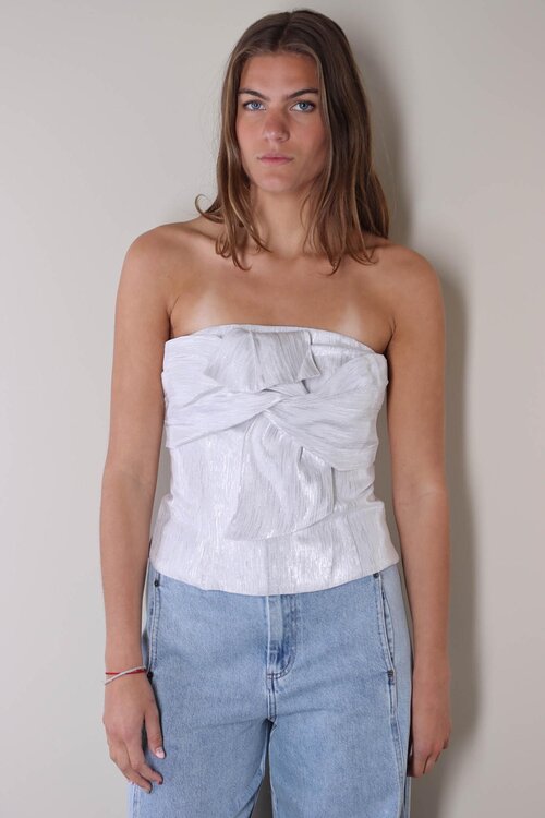 Co'couture Zilver Bia Strapless top
