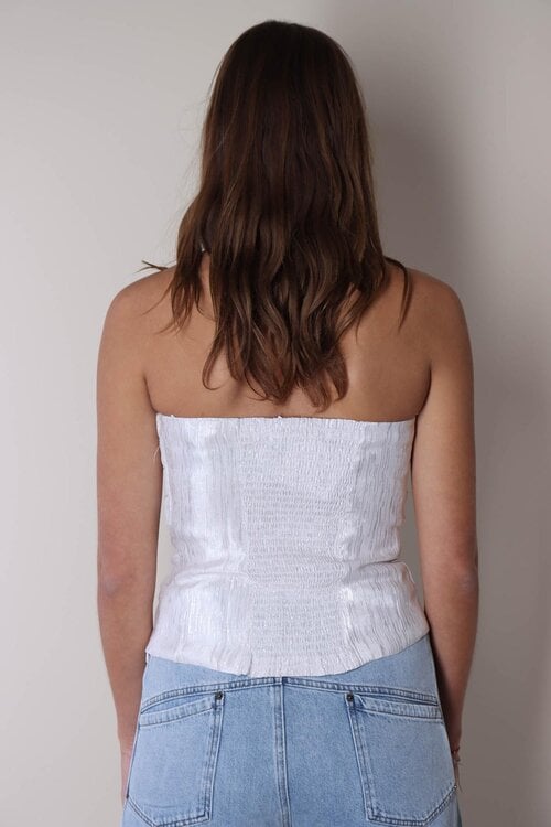 Co'couture Zilver Bia Strapless top