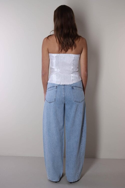 Co'couture Zilver Bia Strapless top