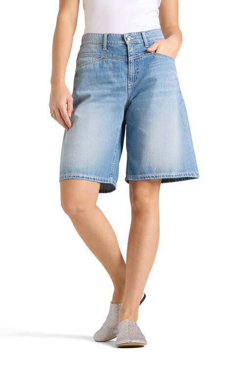 Cambio Blauwe Elin Jeans Short