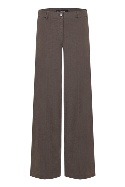 Cambio Bruine Adrienne Linnen Broek