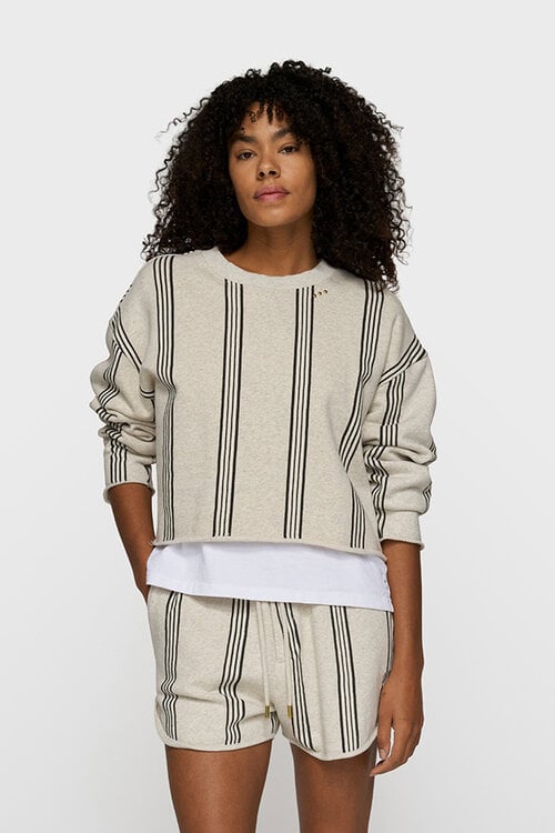 10Days Soft White Melee easy sweater stripes