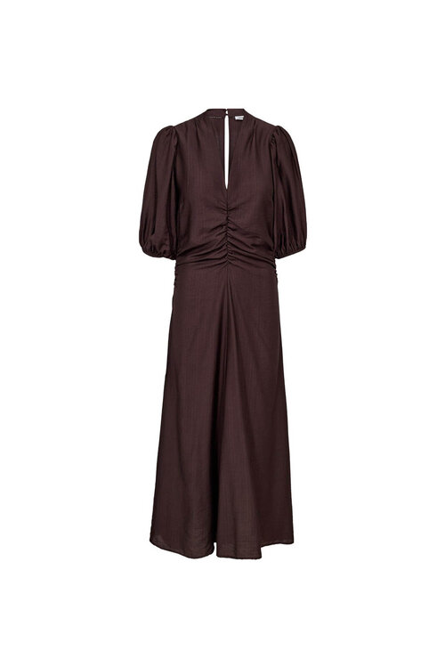 Co'couture Bruine Hera Puff Jurk