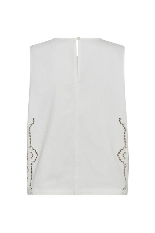 Co'couture Off White Colette Embroidery Top