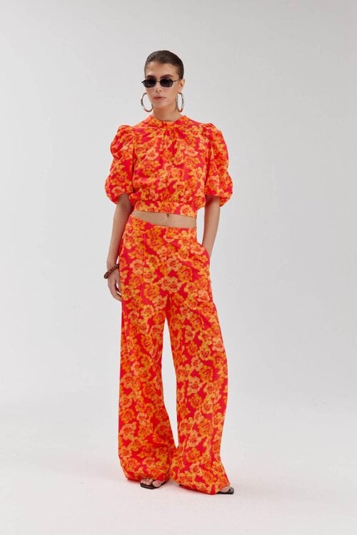 Harper & Yve Orange MACEY BLOUSE