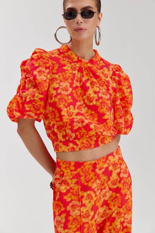 Harper & Yve Orange MACEY BLOUSE