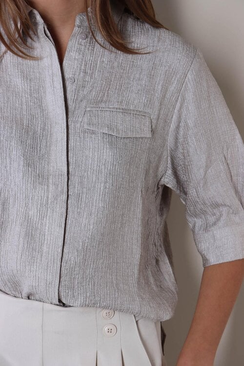 Co'couture Silver Cher Blouse