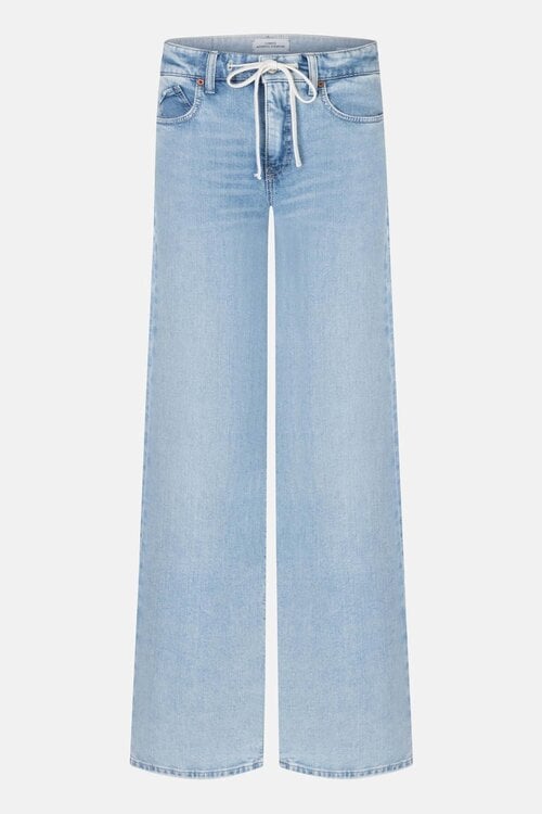 Cambio Indigo Baggy Wide Leg Jeans