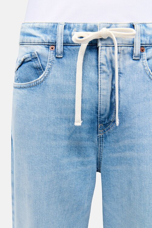 Cambio Lichtblauwe Baggy Jeans