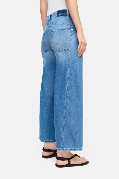 Cambio Blauwe Orla Wide Leg Jeans