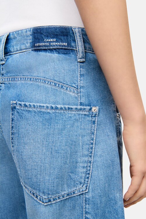 Cambio Blauwe Orla Wide Leg Jeans