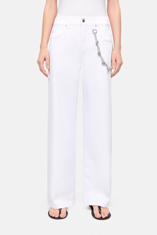 Cambio Witte Baggy Jeans