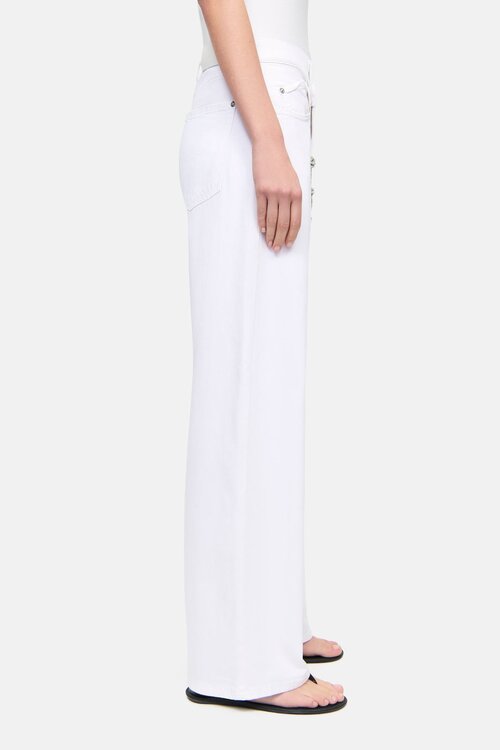 Cambio Witte Baggy Jeans