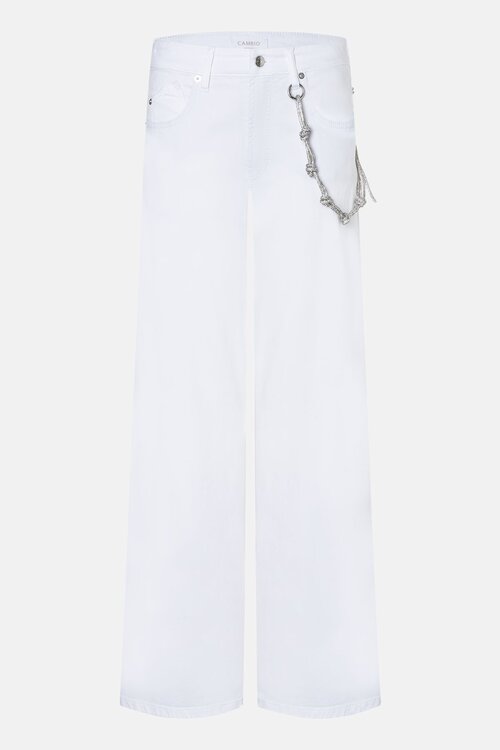 Cambio Witte Baggy Jeans