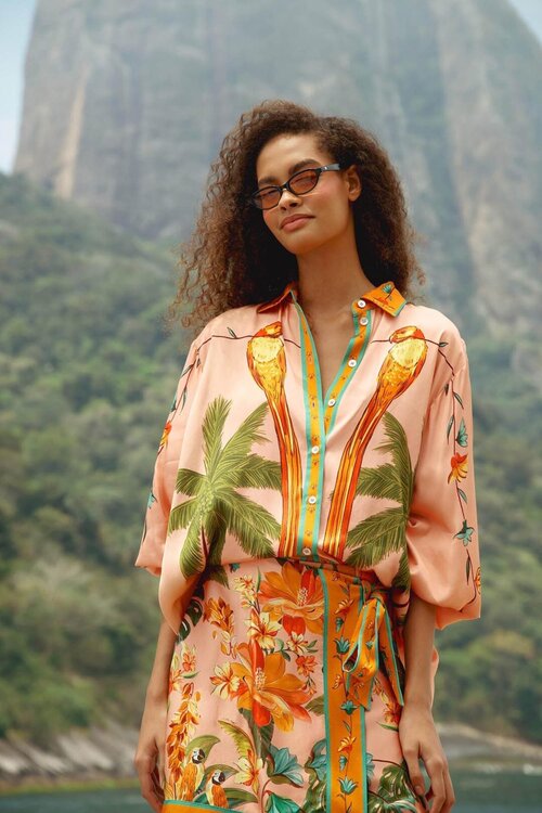Farm Rio Diverse kleuren Birds Blouse